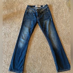 Buckle culture, mid-rise jeans, dark wash, size 26/31 1/2